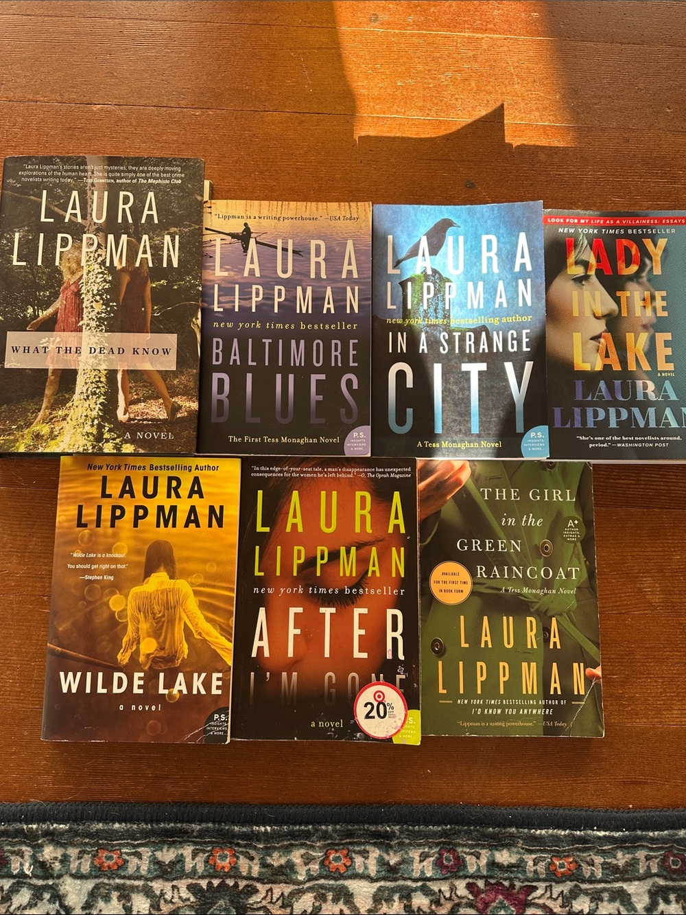 Laura Lippman Book Collection - Set of 7 Books